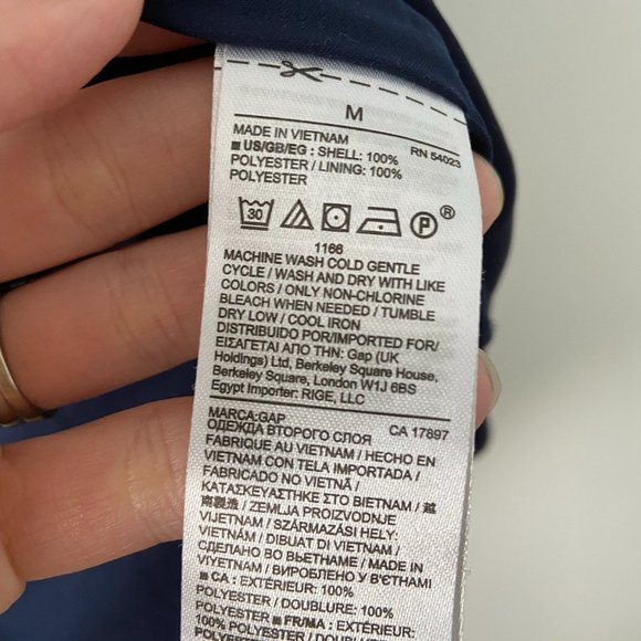 GAP Pin Tuck Navy Blue Mini Dress - Picture 5 of 6